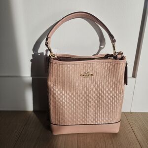 NEW COACH Mollie Bucket Bag 22 In Straw LIMITED EDITION